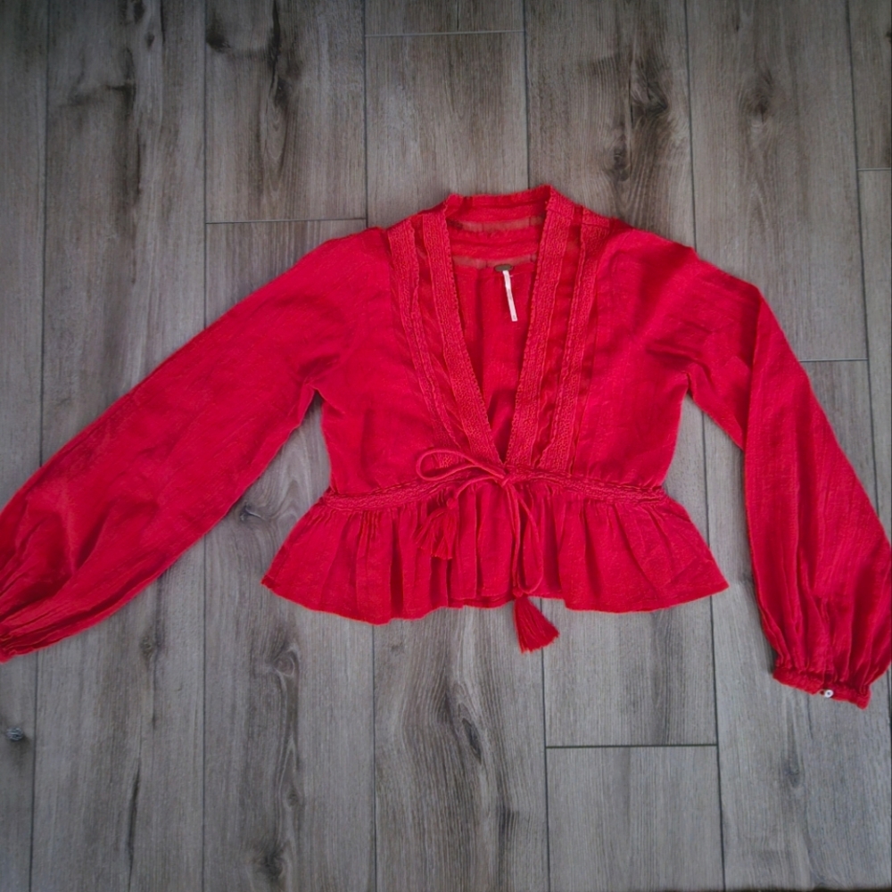 Free People Crop Blouse